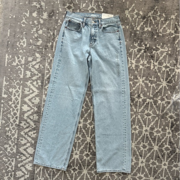 American Eagle Outfitters Denim - American Eagle Outfitters 90s Wide The Wide Leg Light Wash Jeans Comfort Stretch